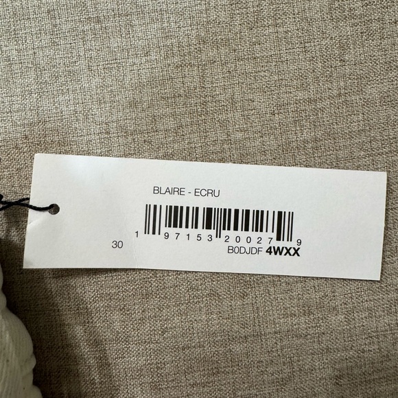 Women's Cream Jean Shorts - Picture 3 of 5